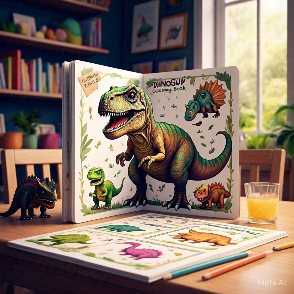 “Dinosaur Coloring Book”