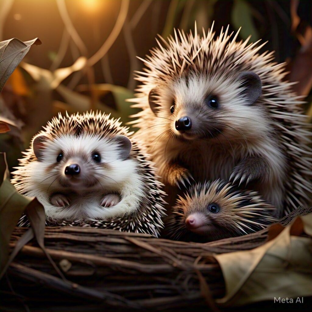 hedgehogs, porcupines, and echidnas