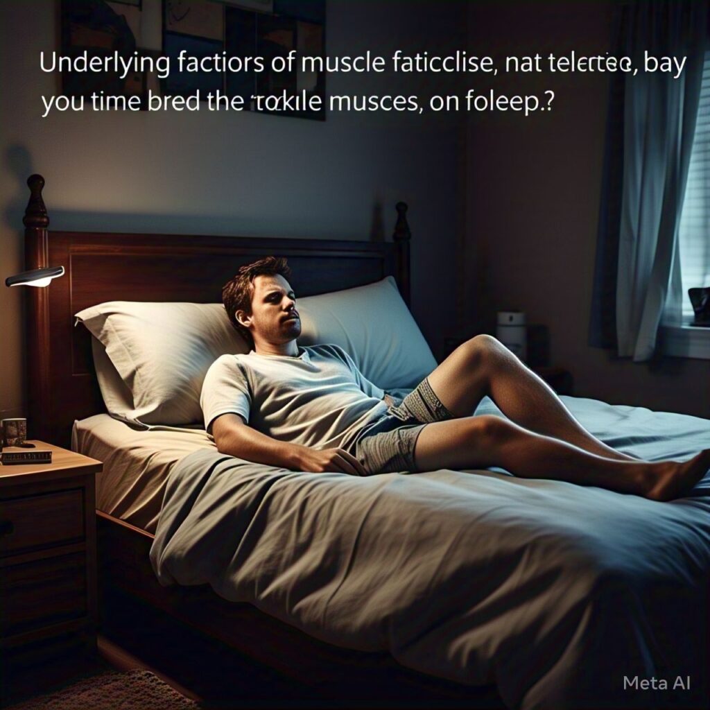 Underlying factors of muscle fatigue or dehydration