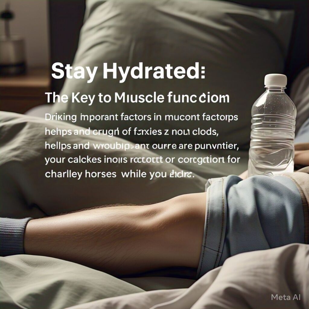 Stay Hydrated: The Key to Muscle Function