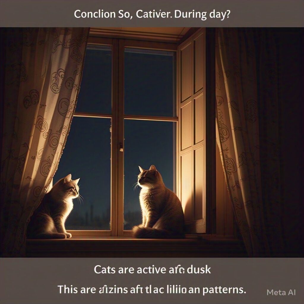 are cats active at night or during the day?