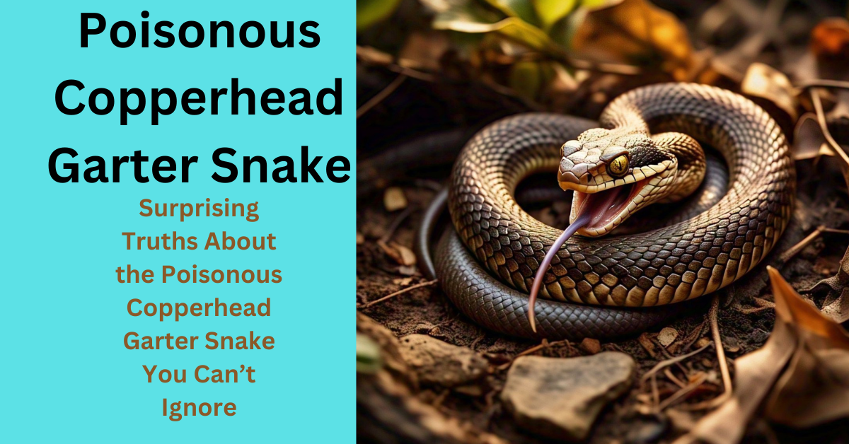 poisonous copperhead garter snake