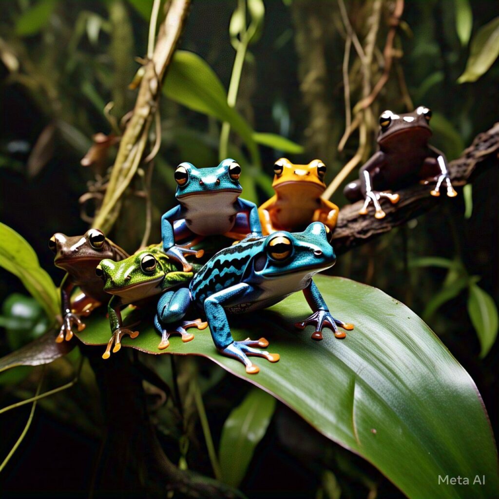 Poison dart frogs